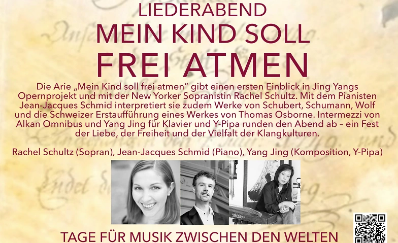 Mein Kind soll frei atmen - ein Musikabend Billets