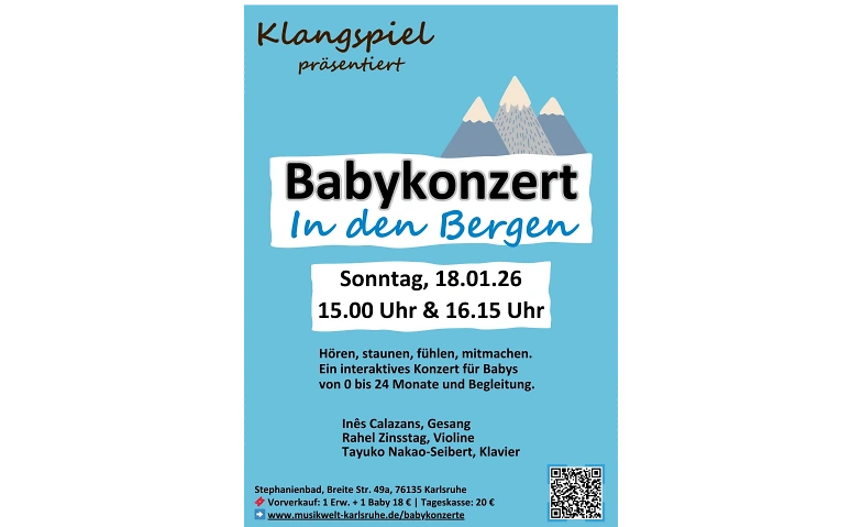 BABYKONZERT &quot;IN DEN BERGEN&quot; Billets