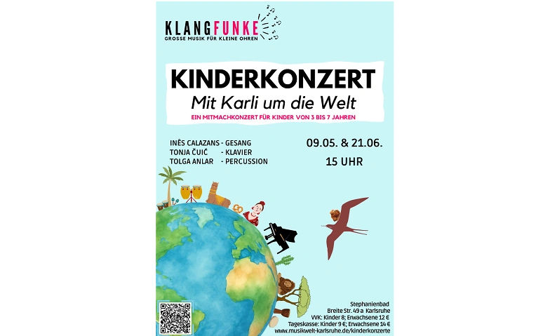 Event-Image for 'KINDERKONZERT "MIT KARLI UM DIE WELT" (3 bis 7 Jahren)'