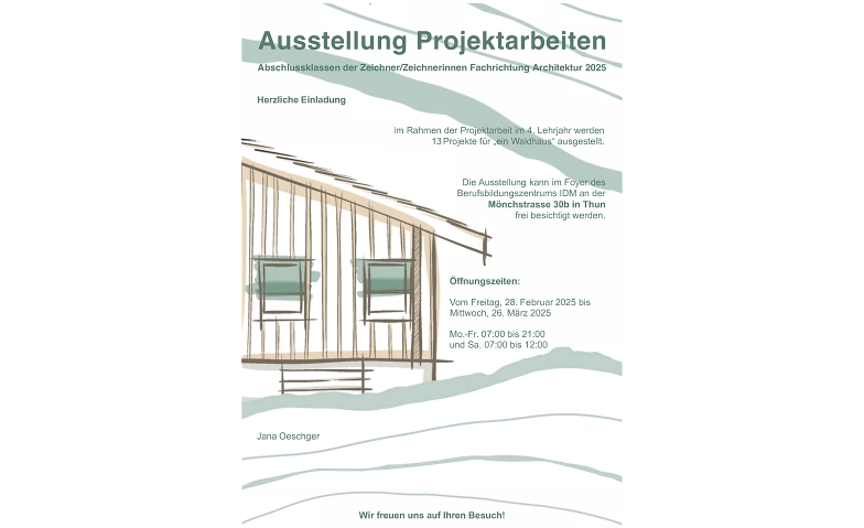 Ausstellung Projektarbeiten Billets