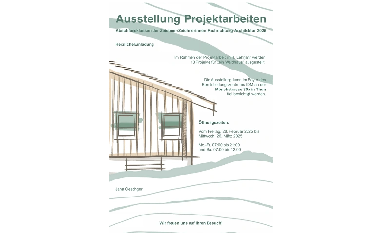 Ausstellung Projektarbeiten Billets