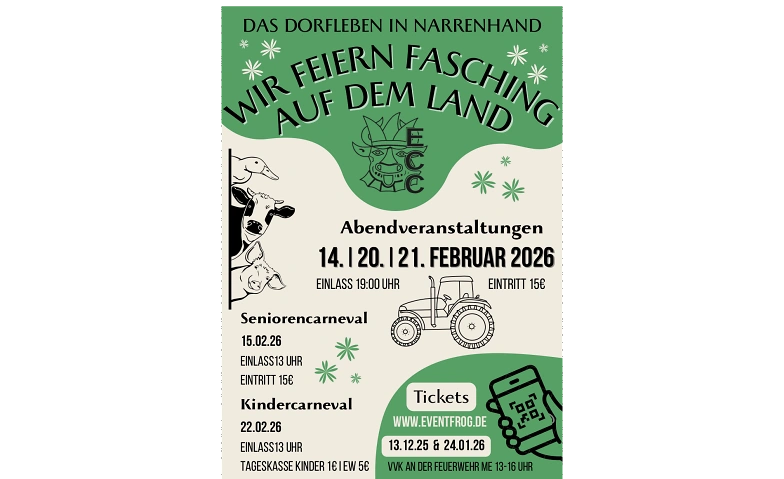 Carneval in M&uuml;hlen Eichsen - 1. Abend Tickets