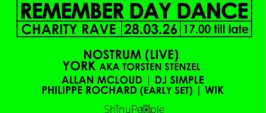 Event-Image for 'ShinyPeople Remember Day Dance w/ NOSTRUM & YORK'