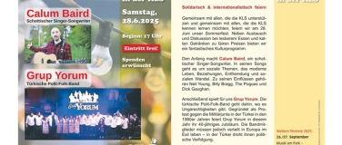 Event-Image for 'Sommerfest in der KLS - mit Calum Baird und Grup Yorum'