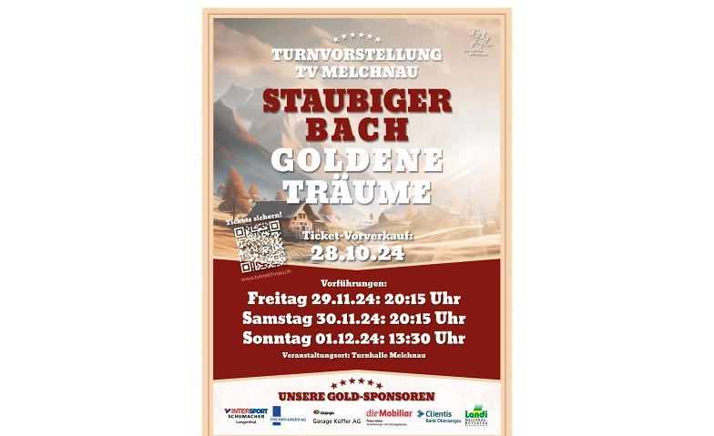 Turnvorstellung 2024: Staubiger Bach - goldene Tr&auml;ume ${singleEventLocation} Tickets