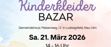 Event-Image for '&nbsp;Kinderkleiderbazar Neu-Ulm/ Ludwigsfeld, Sa. 21.03.26'