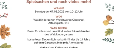 Event-Image for 'Herbstbasar für Kinderkleidung, Spielsachen und mehr'