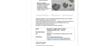 Event-Image for 'Erz&auml;hcaf&eacute;: einschlafen - tr&auml;umen - erwachen'