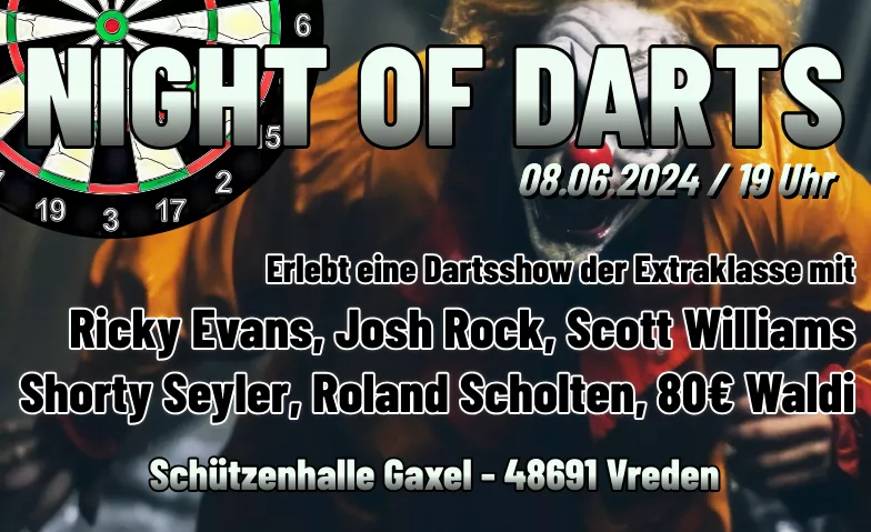 Event-Image for 'Night of Darts, die Dartsshow in der Schützenhalle Gaxel'