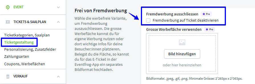 Fremdwerbung ausschliessen