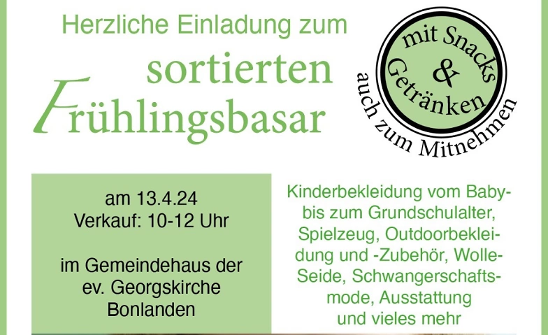 Sortierter Kindersachenbasar ev. Gustav- Werner Kindergarten | Märkte