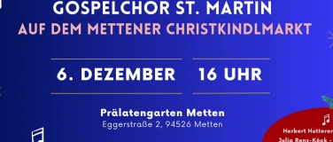 Event-Image for 'Gospelkonzert auf dem Mettener Christkindlmarkt'
