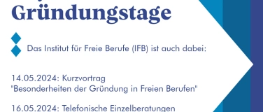 Event-Image for 'Gründungstage Bayern: Vortrag zur Gründung in Freien Berufen'