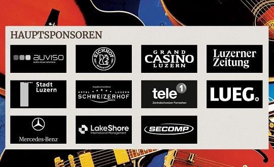 Sponsoring-Logo von 3-Tages Festivalpass 29. Lucerne Blues Festival Event