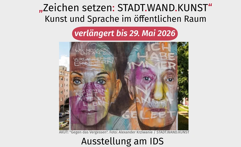 Ausstellung "Zeichen setzen: STADT.WAND.KUNST" Tickets