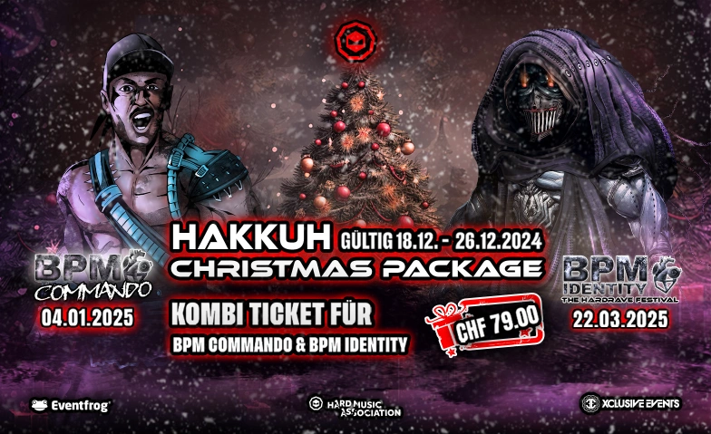 BPM Commando & BPM Identity Festival "Christmas Package" Alte Kaserne, Zürich & Komplex 457 Halle, Zürich, null, 8004 Zürich Tickets