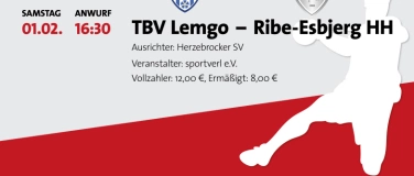 Event-Image for 'Testspiel TBV Lemgo-Lippe gg Ribe-Esbjerg HH'