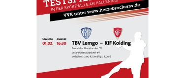 Event-Image for 'Testspiel TBV Lemgo-Lippe gg KIF Kolding (Ersatz für Ribe)'