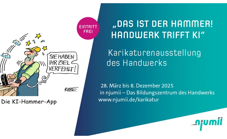 Karikaturenschau - Das ist der Hammer! Handwerk trifft KI njumii – das Bildungszentrum des Handwerks, Am Lagerplatz 7, 01099 Dresden Billets
