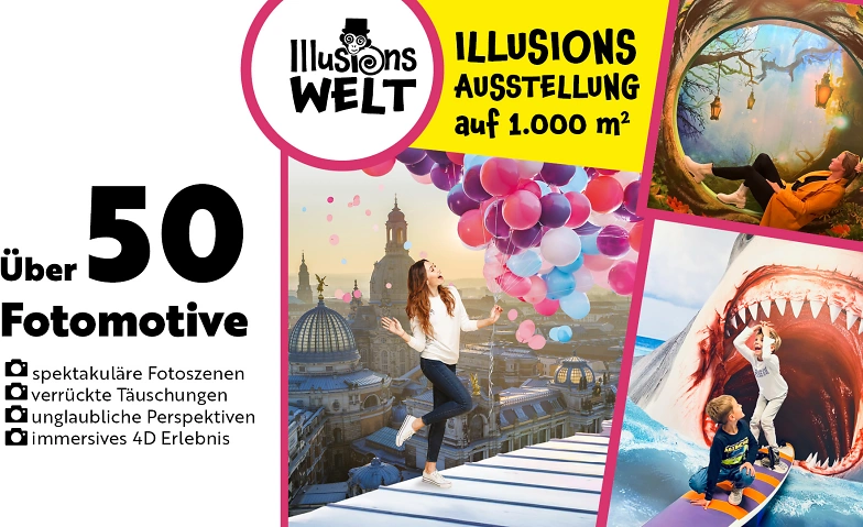 Illusionswelt Ausstellung bei Dresden Tickets