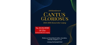 Event-Image for '10 Jahre Konzertchor Leipzig &ndash; Konzert &bdquo;Cantus Gloriosus&ldquo;'