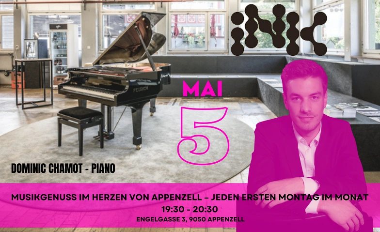 Piano Rezital mit Dominic Chamot im INK Billets