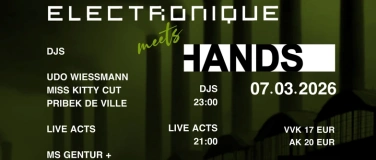 Event-Image for 'MUSIQUE ELECTRONIQUE meets HANDS'