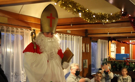 Sponsoring-Logo von Samichlaus -Dampffahrt an den Wiehnachtsm&auml;rit Huttwil Event