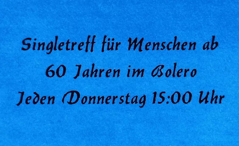 Singletreff Restaurant Bolero, Rothenbaumchaussee 78, 20148 Hamburg Tickets