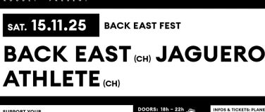 Event-Image for 'LIVE SESSION: BACK EAST FEST: BACK EAST, JAGUERO, ATHLETE'