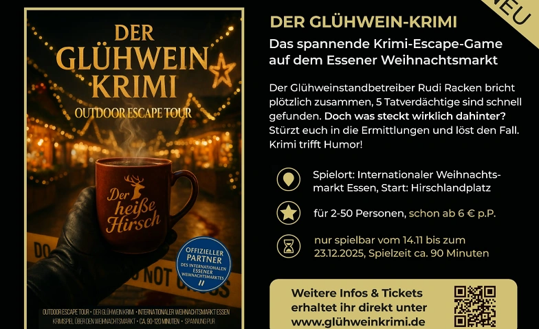 Event-Image for 'Glühwein-Krimi-Spiel auf dem Essener Weihnachtsmarkt'
