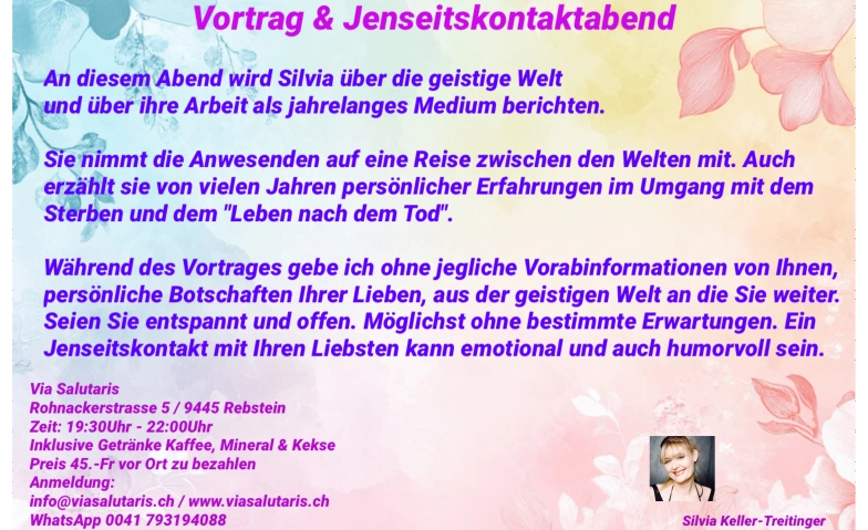 Jenseitskontakt-Vortrag / Spiritualit&auml;t Tickets