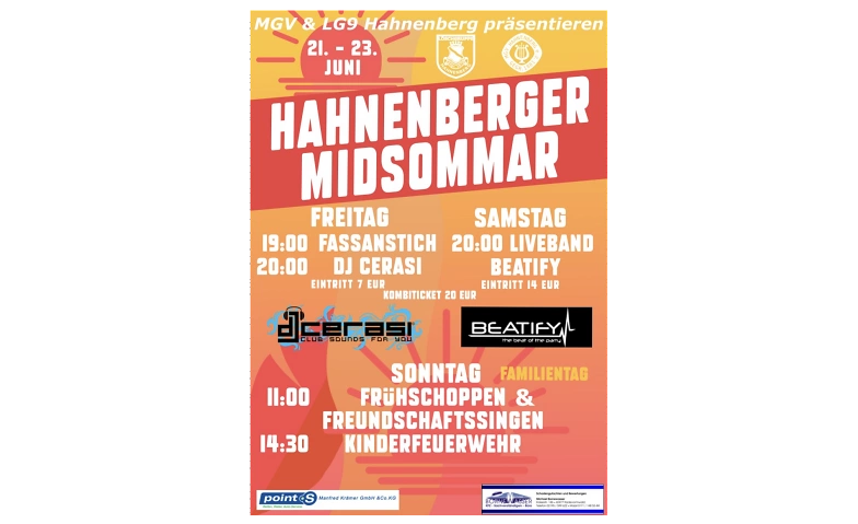 Hahnenberger Midsommar ${singleEventLocation} Tickets
