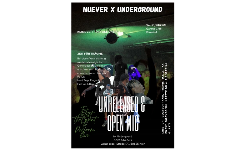Event-Image for 'NUEVER X UNDERGROUND'