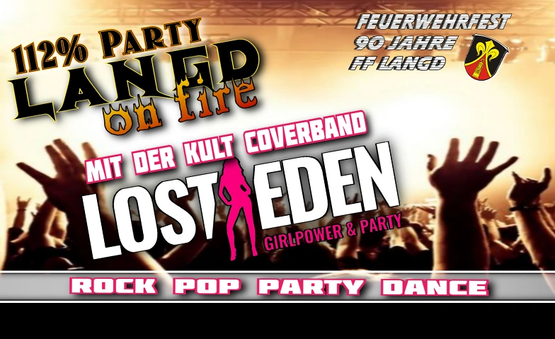 112% Party Langd on fire - Kult Coverband LOST EDEN Billets