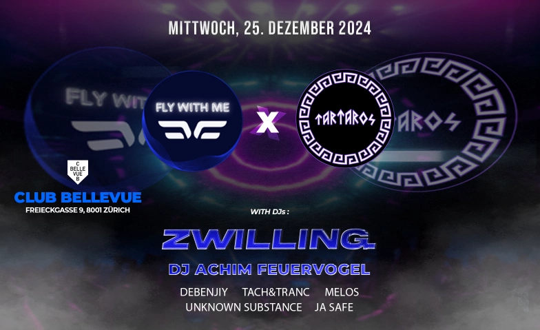 Flywithme x Tartaros: Christmas-Bounce @ Club Bellevue Club Bellevue, Freieckgasse 9, 8001 Zürich Tickets