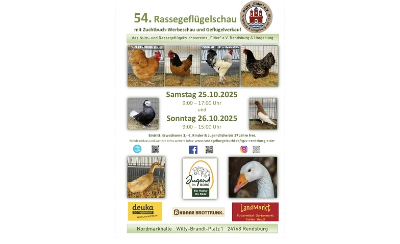 Event-Image for '54. Rassegeflügelschau mit Zuchtbuch-Werbeschau SH'