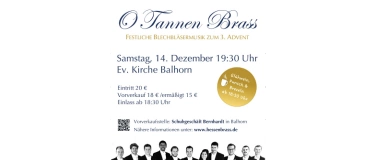 Event-Image for 'O Tannen Brass - HessenBrass Weihnachtskonzert 14.12'