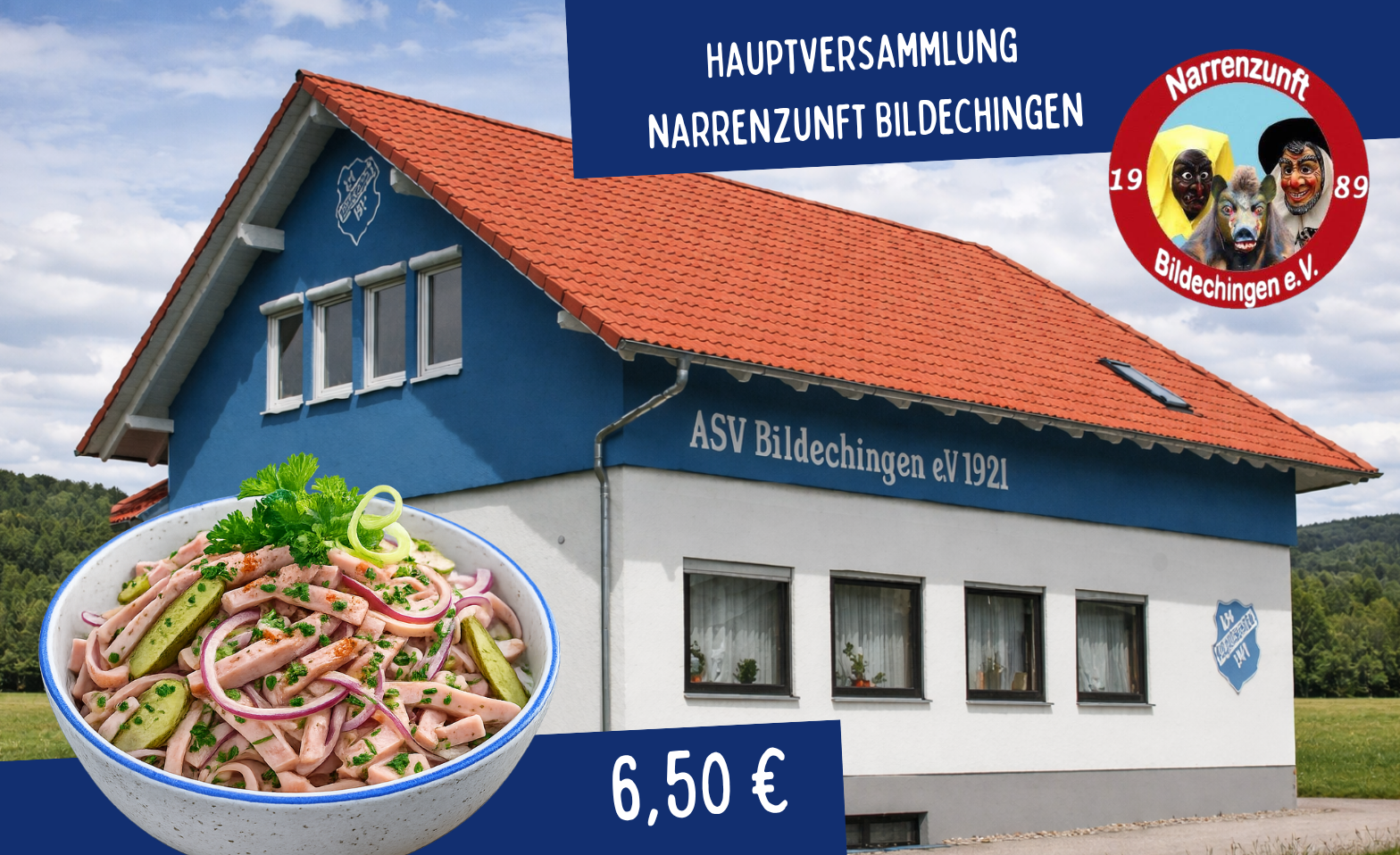 Hauptversammlung Narrenzunft - Vorbestellung Wurstsalat Tickets
