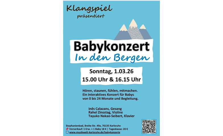 BABYKONZERT "IN DEN BERGEN" Billets