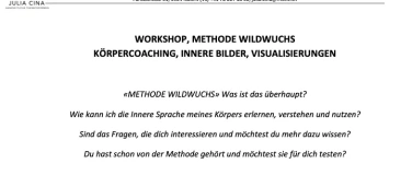 Event-Image for 'Seminar / Workshop Methode Wildwuchs, K&ouml;rpercoaching'