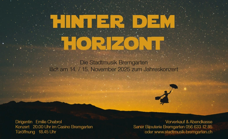 Event-Image for 'Hinter dem Horizont - Jahreskonzert der Stadtmusik Bremgarte'