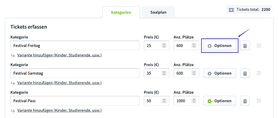 Kategorien bearbeiten I DE AT