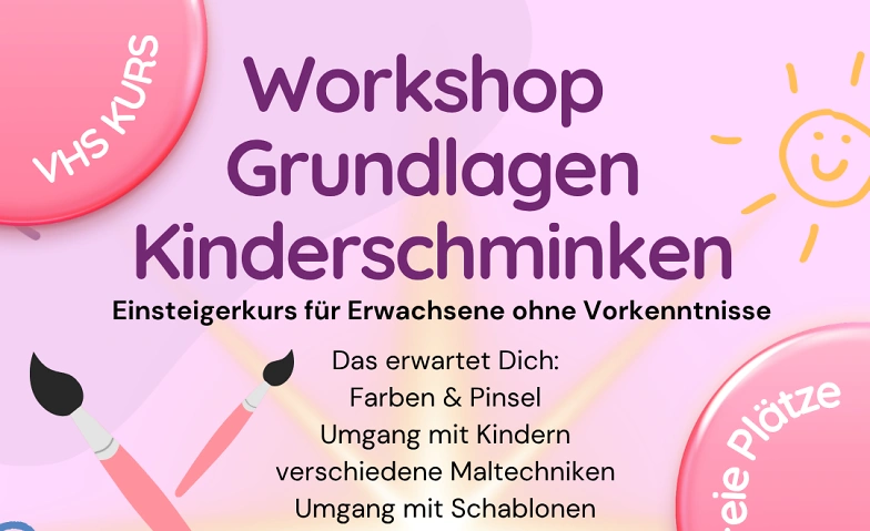 Event-Image for 'VHS - Kurs: Grundlagen Kinderschminken'