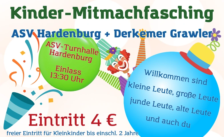 Event-Image for 'Kinderfasching 2026 in der Turnhalle Hardenburg'