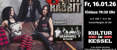 Event-Image for 'Kultur im Kessel – Angry Rabbit Support: Wearmarks'