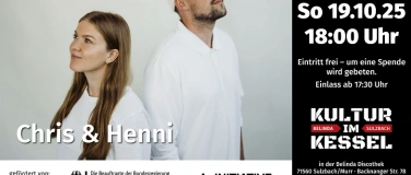 Event-Image for 'Kultur im Kessel: Chris und Henni – Eintritt frei'