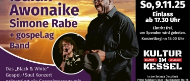 Event-Image for 'Black und White Gospel: Isaiah Awonaike und Simone Rabe'