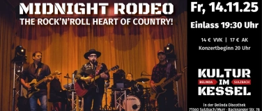 Event-Image for 'Kultur im Kessel: Midnight Rodeo – Countryrock'