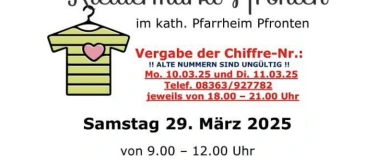 Event-Image for 'Kleidermarkt ab Gr.116 im Pfarrheim Pfronten'